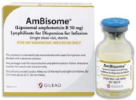 Лекарство Амбизом (Ambisome) 50 MG - Флакон