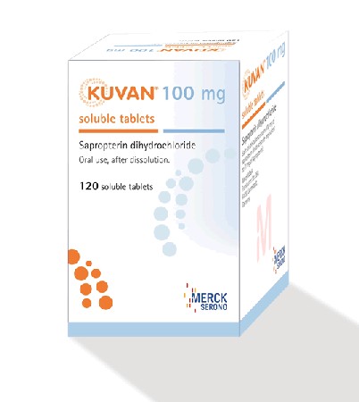 Лекарство Куван (Kuvan) 100 MG - 120 табл.