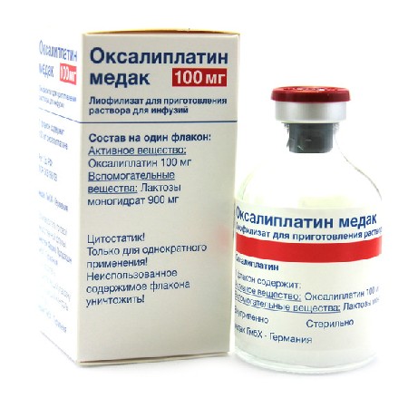 Препарат Оксаліплатин Медак (Oxaliplatin Medac) 100 MG - Флакон